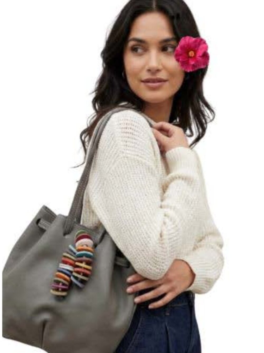 Elisa Nepi Gray Purse